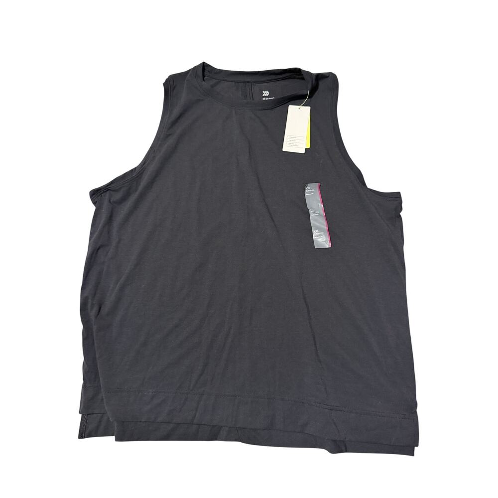 All in Motion Women's Black Active Muscle Tank Top - Size XXL - NWT